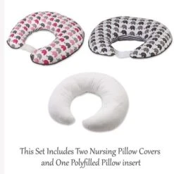 Bacati - 3 Pc Elephants Pink/Gray Hugster Feeding & Infant Support Nursing Pillow With 2 Removable Zippered Covers -Chicco Kids Shop GUEST 634df4bc 682b 4782 9c66 57d89be5fede