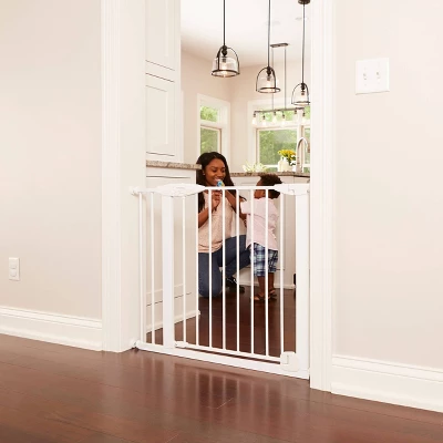 Toddleroo By North States Bright Choice Auto-Close Baby Gate - White - 29.75"-40.5" Wide 1 Toddleroo By North States Bright Choice Auto-Close Baby Gate - White - 29.75"-40.5" Wide