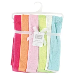Hudson Baby Infant Rayon From Bamboo Burpcloth 6pk, Tropical, One Size