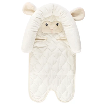 Hudson Baby Infant Girl Car Seat Insert And Strap Covers, Lamb, One Size 1 Hudson Baby Infant Girl Car Seat Insert And Strap Covers, Lamb, One Size