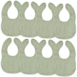 Muslin Cotton Baby Bibs, 8 Pack, Adjustable Size With Easy Snaps, Soft And Super Absorbent, Washable And Reusable By Comfy Cubs -Chicco Kids Shop GUEST 64d1f3fd 9e05 4357 9d21 1ea2a974810a