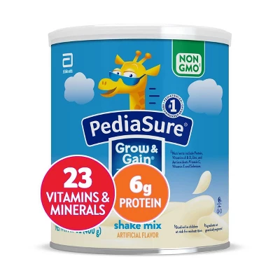 PediaSure Grow & Gain Non-GMO Shake Mix Powder Vanilla - 14.1oz 2 PediaSure Grow & Gain Non-GMO Shake Mix Powder Vanilla - 14.1oz - Image 2