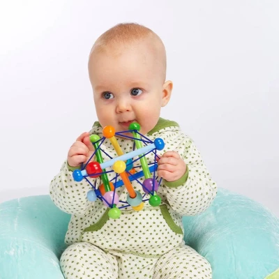 Manhattan Toy Skwish Color Burst Rattle And Teether Grasping Activity Toy (Un-boxed) 1 Manhattan Toy Skwish Color Burst Rattle And Teether Grasping Activity Toy (Un-boxed)