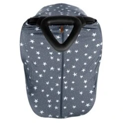 JJ Cole DreamGuard Packable Car Seat Canopy - Breathable & Adjustable Infant Car Seat Cover - Stars
