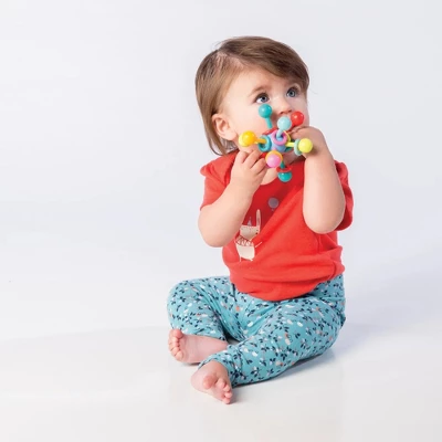 Manhattan Toy Atom Rattle & Teether Grasping Activity Baby Toy 3 Manhattan Toy Atom Rattle & Teether Grasping Activity Baby Toy - Image 3