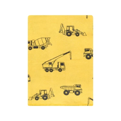 Hudson Baby Infant Boy Cotton Flannel Burp Cloths Bundle, Construction, One Size 4 Hudson Baby Infant Boy Cotton Flannel Burp Cloths Bundle, Construction, One Size - Image 4