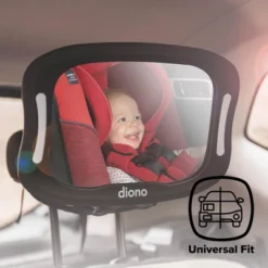 Diono Easy View XXL Baby Car Mirror, Extra Wide View, For Rear Facing Infant, LED Night Light, Black -Chicco Kids Shop GUEST 7b70ea08 5422 4490 bfe2 ad247ab3265c