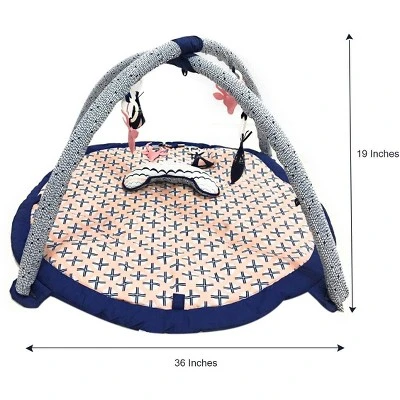 Bacati - Baby Activity Gyms & Playmats (Emma Coral/Navy) 3 Bacati - Baby Activity Gyms & Playmats (Emma Coral/Navy) - Image 3