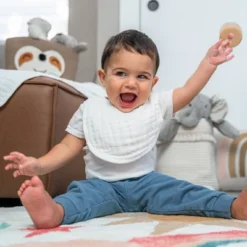 Muslin Cotton Baby Bibs, 8 Pack, Adjustable Size With Easy Snaps, Soft And Super Absorbent, Washable And Reusable By Comfy Cubs