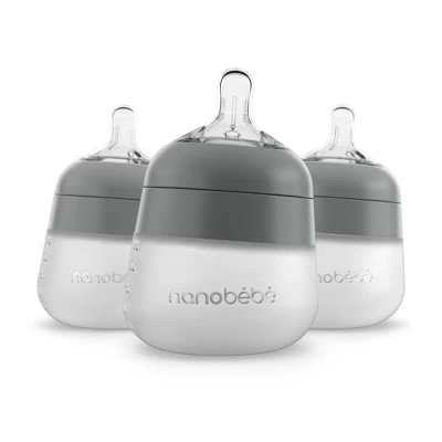 Nanobebe Silicone Baby Bottle Set - 5oz/3pk 7 Nanobebe Silicone Baby Bottle Set - 5oz/3pk - Image 7