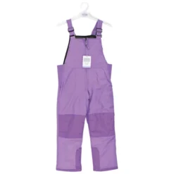 Hudson Baby Unisex Snow Bib Overalls, Solid Purple