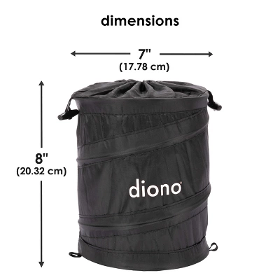 Diono Pop-up Trash Bin, Collapsible Car Trash Can, Leak Proof, Perfect For Keeping Car Clean, Black 7 Diono Pop-up Trash Bin, Collapsible Car Trash Can, Leak Proof, Perfect For Keeping Car Clean, Black - Image 7