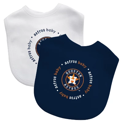 Baby Fanatic Officially Licensed Unisex Baby Bibs 2 Pack - MLB Houston Astros 1 Baby Fanatic Officially Licensed Unisex Baby Bibs 2 Pack - MLB Houston Astros
