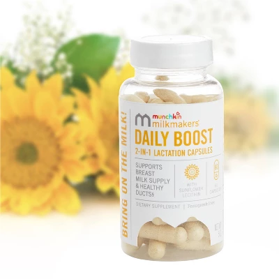 Milkmakers Daily Boost 2-in-1 Vegan Lactation Supplements - 60ct 3 Milkmakers Daily Boost 2-in-1 Vegan Lactation Supplements - 60ct - Image 3