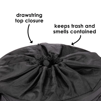 Diono Pop-up Trash Bin, Collapsible Car Trash Can, Leak Proof, Perfect For Keeping Car Clean, Black 4 Diono Pop-up Trash Bin, Collapsible Car Trash Can, Leak Proof, Perfect For Keeping Car Clean, Black - Image 4