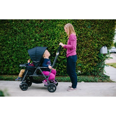 Joovy Caboose Graphite Sit Stand Double Stroller 5 Joovy Caboose Graphite Sit Stand Double Stroller - Image 5