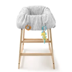 The Peanutshell Shopping Cart And High Chair Cover - Ditsy Leaf
