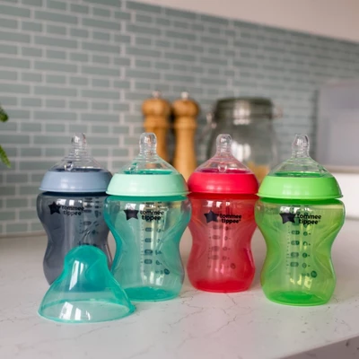 Tommee Tippee Closer To Nature Fiesta Baby Bottle - 9oz/6pk 2 Tommee Tippee Closer To Nature Fiesta Baby Bottle - 9oz/6pk - Image 2