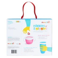 Munchkin Nibbles & Giggles Toddler Miracle Cup And Snack Catcher Feeding Gift Set - Pink - 10oz -Chicco Kids Shop GUEST 9458c225 2f78 4009 b8ac 87cbb7b20867