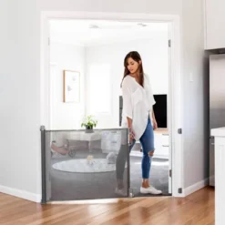 Perma Child Safety Outdoor Retractable Baby Gate 33" Tall, Extends To 71" Wide, Gray 7 Perma Child Safety Outdoor Retractable Baby Gate 33" Tall, Extends To 71" Wide, Gray -Chicco Kids Shop GUEST 968034de 8483 4f8e 994c 8aedd7a27b87