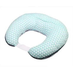 Bacati - 3 Pc Liam Aztec Aqua/Navy Large Triangles Muslin Hugster Feeding & Infant Support Nursing Pillow With 2 Removable Zippered Covers -Chicco Kids Shop GUEST 976cb55f 9b3f 4804 a60e 6dcfcafe2acf
