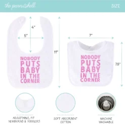 The Peanutshell Baby Girl Terry Bibs, 20 Pack For Feeding, Teething, Or Drooling|Pastel Girl/Holiday