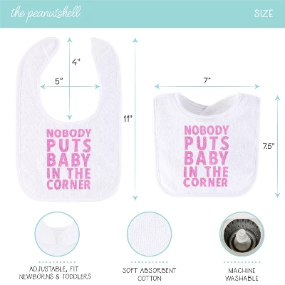 The Peanutshell Baby Girl Terry Bibs, 20 Pack For Feeding, Teething, Or Drooling|Pastel Girl/Holiday 1 The Peanutshell Baby Girl Terry Bibs, 20 Pack For Feeding, Teething, Or Drooling|Pastel Girl/Holiday