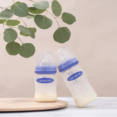 Lansinoh Baby Bottles For Breastfeeding Babies With 3 Slow Flow Nipples (Size 2S) - 5oz/3ct 7 Lansinoh Baby Bottles For Breastfeeding Babies With 3 Slow Flow Nipples (Size 2S) - 5oz/3ct - Image 7
