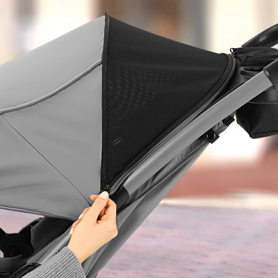 Chicco Mini Bravo Plus Travel System - Slate Gray 6 Chicco Mini Bravo Plus Travel System - Slate Gray - Image 6