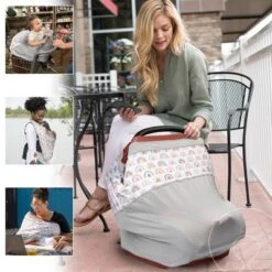 Boppy Multi-Use Cover For Baby - Spice Rainbow Arches