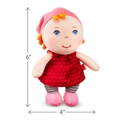 HABA Mini Soft Doll Hertha - Tiny 6" First Baby Doll From Birth And Up 2 HABA Mini Soft Doll Hertha - Tiny 6" First Baby Doll From Birth And Up - Image 2