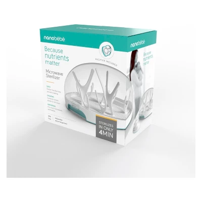 Nanobebe Baby Bottles Sippy Cups & Accessories Microwave Steam Sterilizer 1 Nanobebe Baby Bottles Sippy Cups & Accessories Microwave Steam Sterilizer