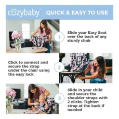 CozyBaby Portable Easy Seat Washable Travel Cloth High Chair Baby Seat With Secure Reinforced Safety Harness And Travel Bag, Gray 6 CozyBaby Portable Easy Seat Washable Travel Cloth High Chair Baby Seat With Secure Reinforced Safety Harness And Travel Bag, Gray -Chicco Kids Shop GUEST a5e6a541 479b 4337 934a e71fd5ffa59e