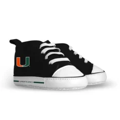 Baby Fanatic 2 Piece Bid And Shoes - NCAA Miami Hurricanes - White Unisex Infant Apparel