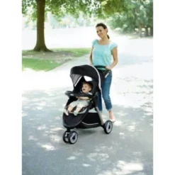 Graco FastAction Fold Sport Click Connect Travel System With SnugRide Infant Car Seat - Gotham -Chicco Kids Shop GUEST a69d58e7 674d 495c a493 fc9ce7afc330