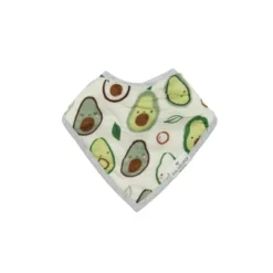 Loulou Lollipop 2pk Muslin Bandana Bib Set - Avocado