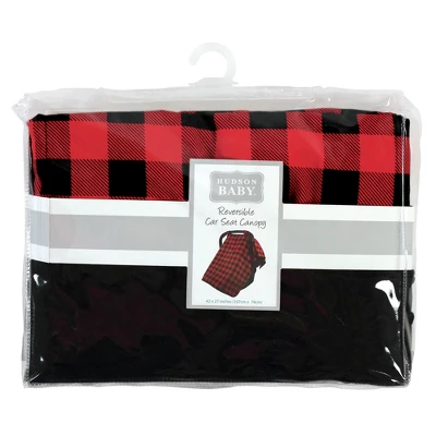 Hudson Baby Unisex Baby Reversible Car Seat And Stroller Canopy, Buffalo Plaid, One Size 1 Hudson Baby Unisex Baby Reversible Car Seat And Stroller Canopy, Buffalo Plaid, One Size