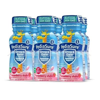 PediaSure Grow Gain Strawberry Shake - 6pk/48 Fl Oz 3 PediaSure Grow Gain Strawberry Shake - 6pk/48 Fl Oz - Image 3