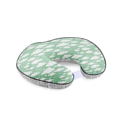 Bacati - 3 Pc Clouds In The City Mint Gray Hugster Feeding & Infant Support Nursing Pillow 5 Bacati - 3 Pc Clouds In The City Mint Gray Hugster Feeding & Infant Support Nursing Pillow - Image 5