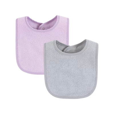 Hudson Baby Girls Drooler Bib With Waterproof Lining, Pink Mint, One Size 2 Hudson Baby Girls Drooler Bib With Waterproof Lining, Pink Mint, One Size - Image 2