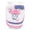 Hudson Baby Infant Girl Cotton Bib And Headband Or Caps Set 8pk, Beyoutiful, One Size