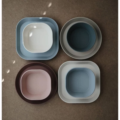 Mushie Square Dinner Bowl 3 Mushie Square Dinner Bowl - Image 3