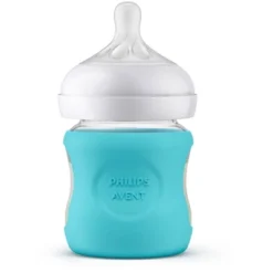 Philips Avent Glass Natural Baby Bottle With Natural Response Nipple - Clear - 4oz -Chicco Kids Shop GUEST bc532c20 96b1 4677 96ca ce416dccc90f
