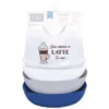 Hudson Baby Infant Boy Silicone Bibs 3pk, You Mean A Latte, One Size