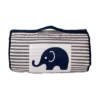 Bacati - Elephants Blue Gray Navy Toddler Nap Mat