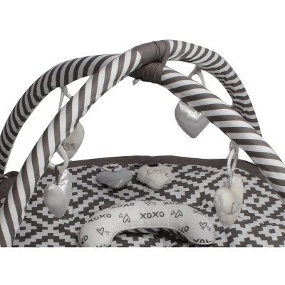 Bacati - Baby Activity Gyms & Playmats (Aztec Love Grey/Silver) 1 Bacati - Baby Activity Gyms & Playmats (Aztec Love Grey/Silver)