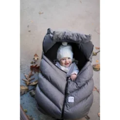 7AM Enfant Car Seat Cocoon Cover - Heather Gray