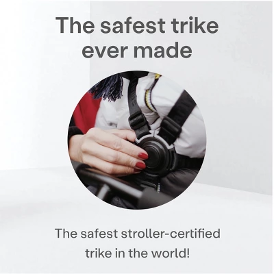 SmarTrike STR7 6 In 1 Pushchair, Stroller, And Tricycle For 6-36 Months, With 5-Point Harness, Canopy, Storage Bag, And Removeable Pedals, Black 3 SmarTrike STR7 6 In 1 Pushchair, Stroller, And Tricycle For 6-36 Months, With 5-Point Harness, Canopy, Storage Bag, And Removeable Pedals, Black - Image 3