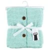 Hudson Baby Unisex Baby Faux Shearling Knitted Baby Lounge Stroller Wrap Sack, Mint, One Size
