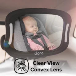 Diono Easy View XXL Baby Car Mirror, Extra Wide View, For Rear Facing Infant, LED Night Light, Black -Chicco Kids Shop GUEST c88d0f02 f3e3 40f4 9fa8 81efba46e3d7